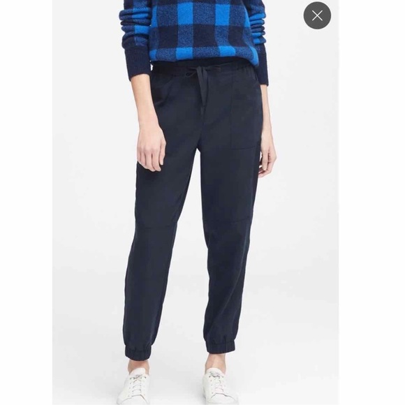 Banana Republic Pants - Banana Republic - Navy TENCEL Utility Jogger Pant